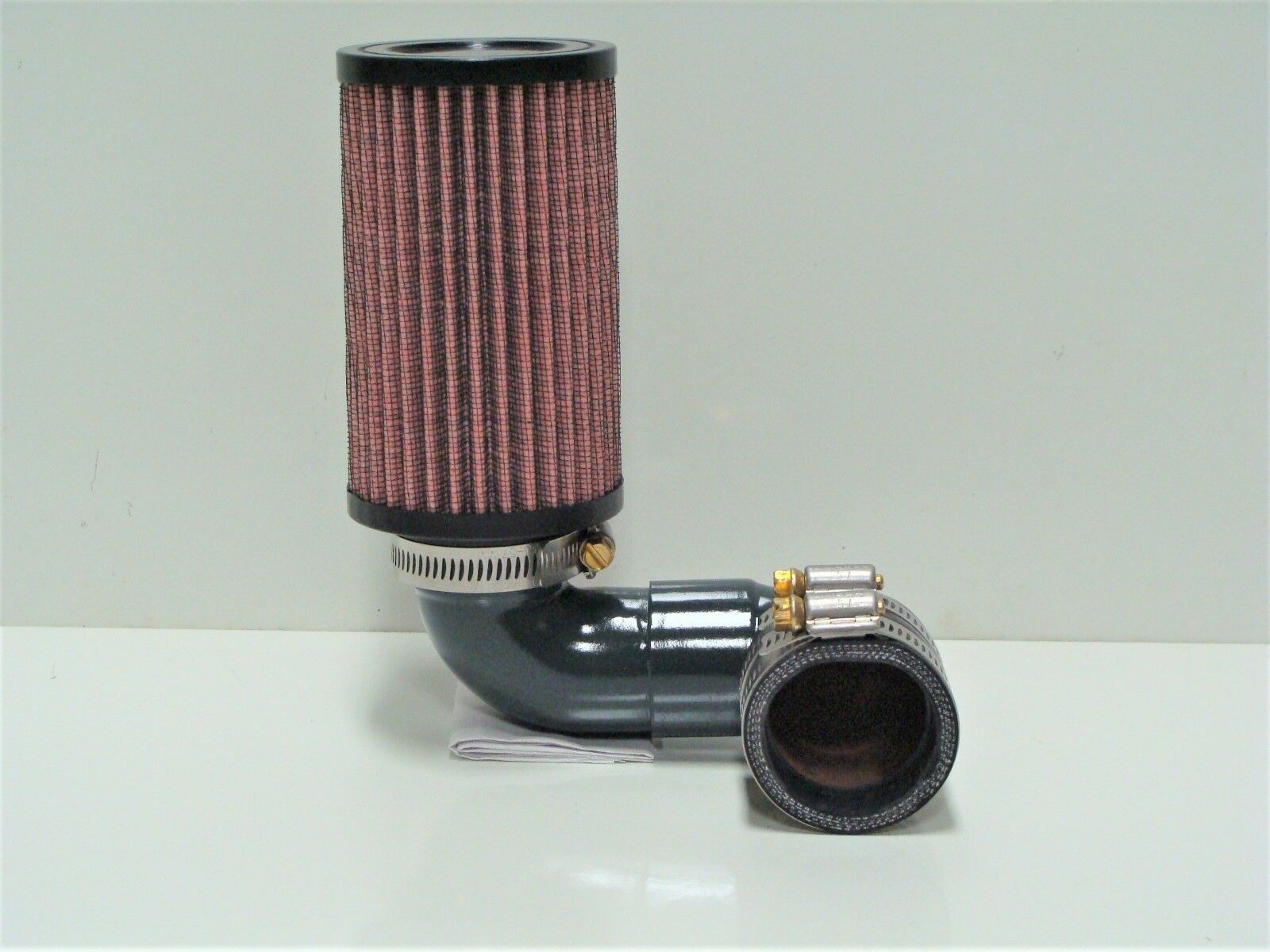 Ford Model A B air cleaner with K&N filter will fit Tillotson Zenith Carb